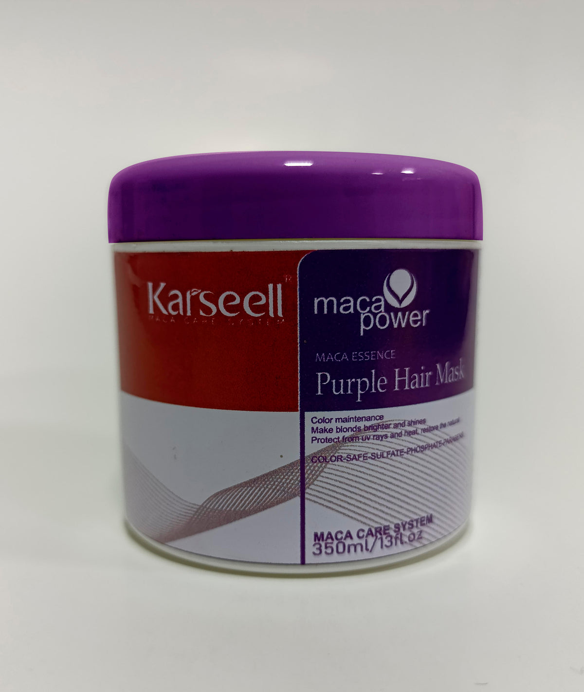 Mascarilla Matizadora Karseell Purple – Adiós Tono Amarillo en Cabello Decolorado o Rubio 300 ML